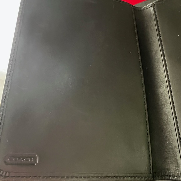Coach Signature Black and Gray Passport Cover RARE vintage - Picture 4 of 4